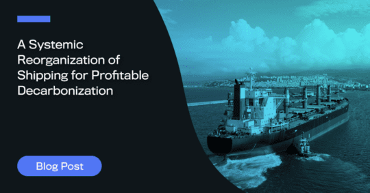 A Systemic Reorganization of Shipping for Profitable Decarbonization