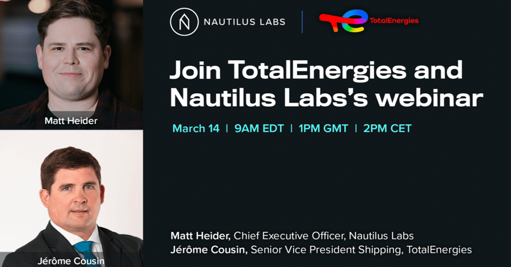 "Opportunities and Challenges in Decarbonizing the Ocean Supply Chain" – Webinar with TotalEnergies and Nautilus Labs
