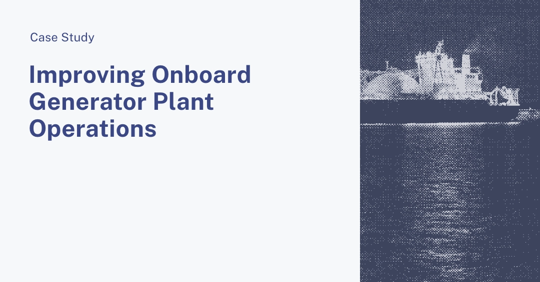 Onboard Generator Plants: Improving the Optimum Operation From 36% To 92%